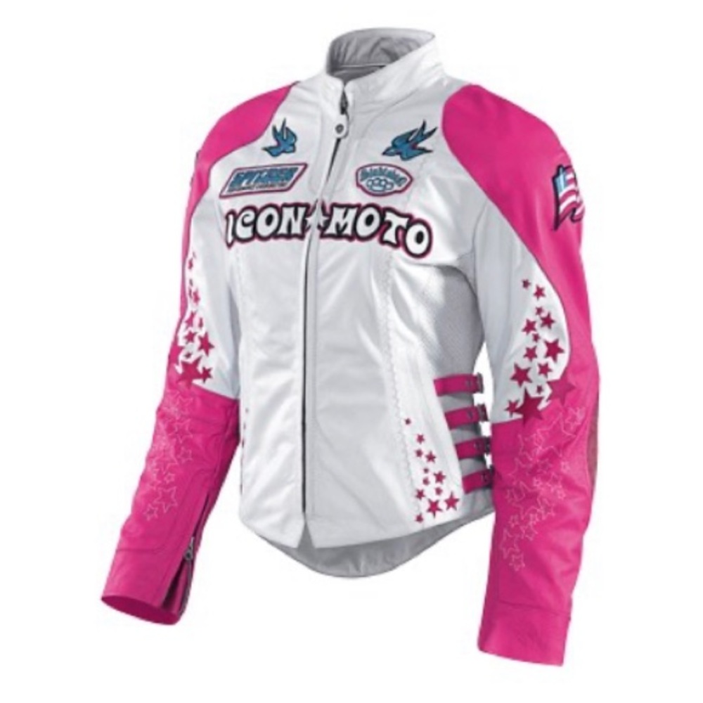 Small Icon Bombshell Gogo Leather Jacket - Pink - image 3